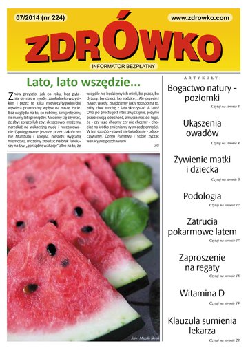 Okładka numeru 224, lipiec 2014