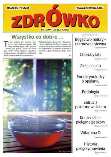 Okładka numeru 225, sierpień 2014