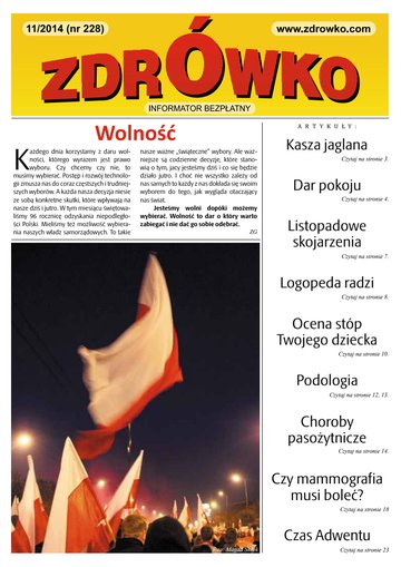 Okładka numeru 228, listopad 2014