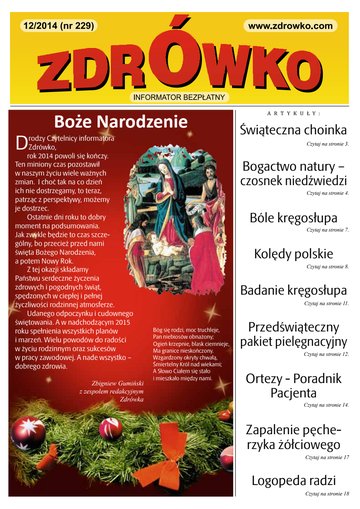 Okładka numeru 229, grudzień 2014