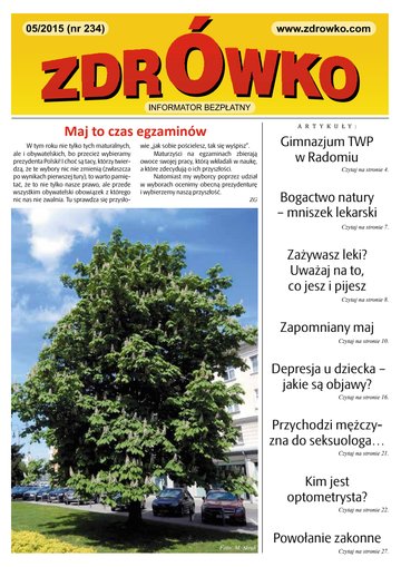 Okładka numeru 234, maj 2015