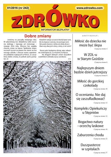Okładka numeru 242, styczeń 2016