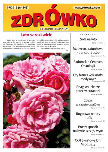 Okładka numeru 248, lipiec 2016