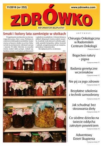 Okładka numeru 252, listopad 2016