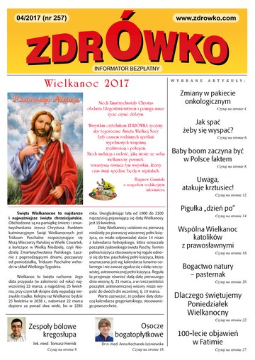 Okładka numeru 257, kwiecień 2017