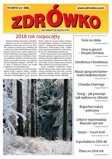 Okładka numeru 266, styczeń 2018