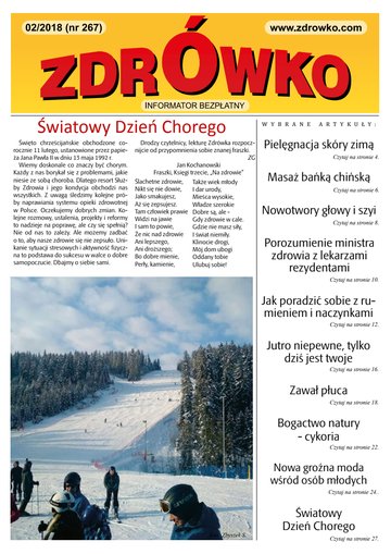 Okładka numeru 267, luty 2018