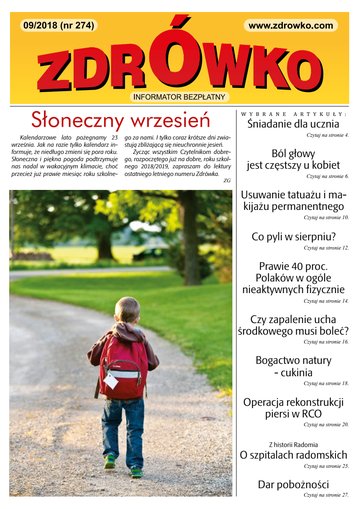 Okładka numeru 274, wrzesień 2018