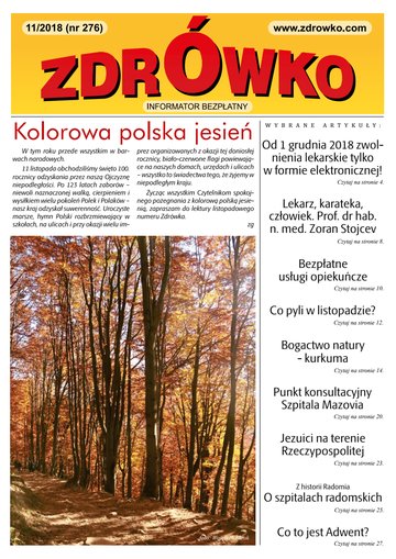 Okładka numeru 276, listopad 2018