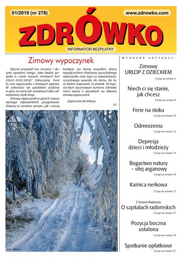 Okładka numeru 278, styczeń 2019
