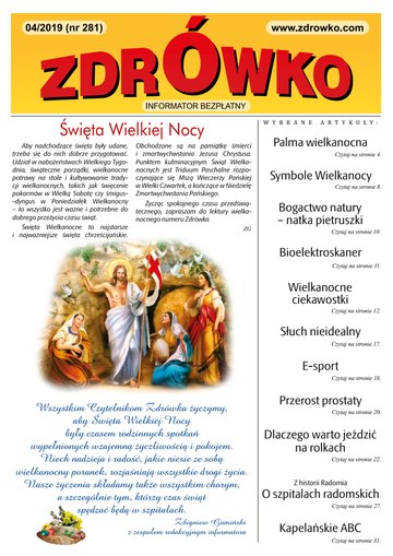 Okładka numeru 281, kwiecień 2019