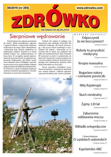 Okładka numeru 285, sierpień 2019