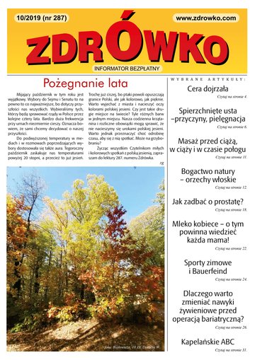 Okładka numeru 287, październik 2019