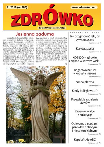 Okładka numeru 288, listopad 2019