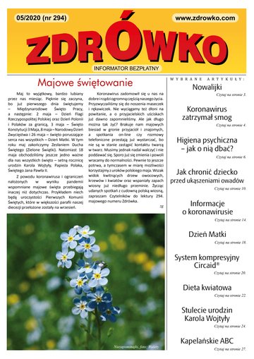 Okładka numeru 294, maj 2020