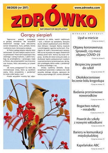 Okładka numeru 297, sierpień 2020