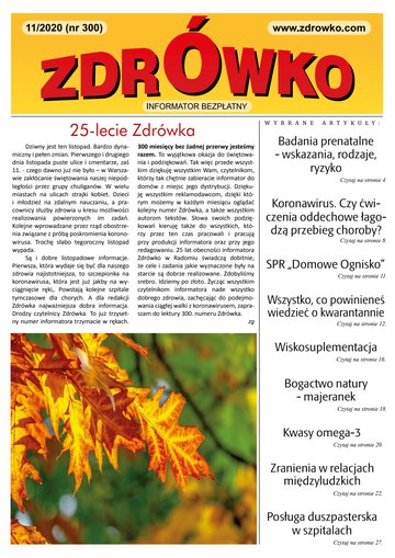 Okładka numeru 300, listopad 2020
