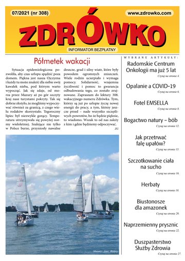 Okładka numeru 308, lipiec 2021