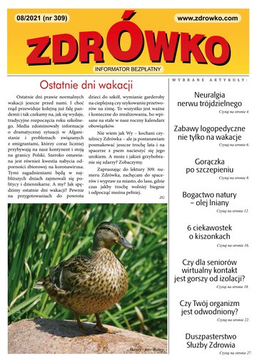 Okładka numeru 309, sierpień 2021