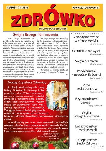 Okładka numeru 313, grudzień 2021