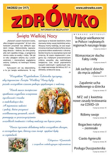 Okładka numeru 317, kwiecień 2022