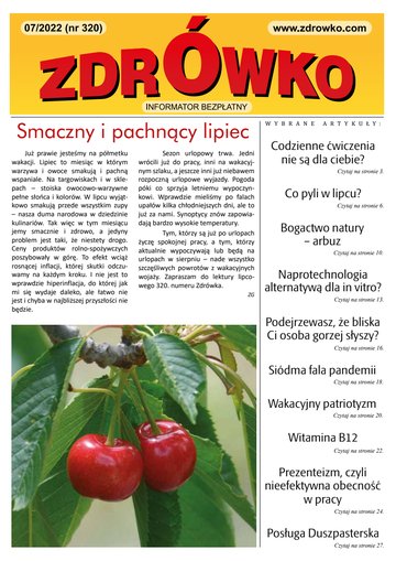 Okładka numeru 320, lipiec 2022