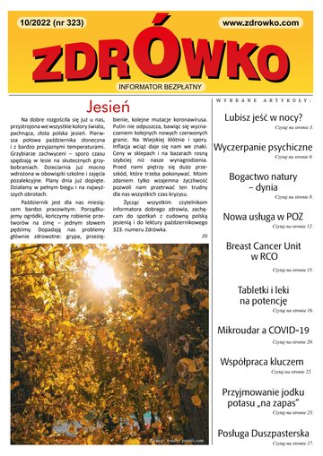 Okładka numeru 323, październik 2022