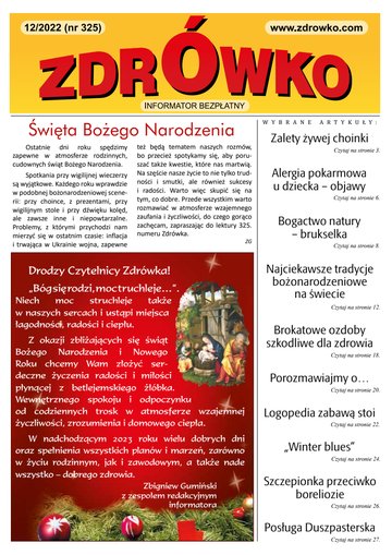 Okładka numeru 325, grudzień 2022