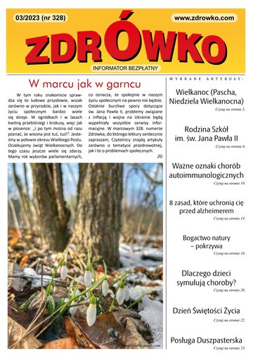 Okładka numeru 328, marzec 2023