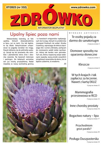 Okładka numeru 332, lipiec 2023