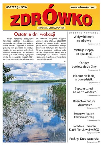 Okładka numeru 333, sierpień 2023