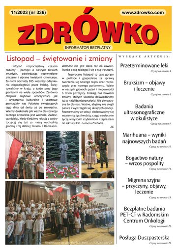 Okładka numeru 336, listopad 2023