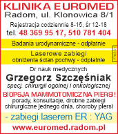 Ogłoszenie w dziale Chirurgia