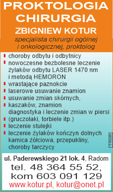 Ogłoszenie w dziale Chirurgia