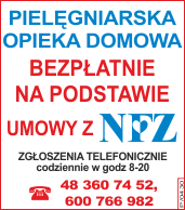 Ogłoszenie w dziale Opieka pielęgniarska
