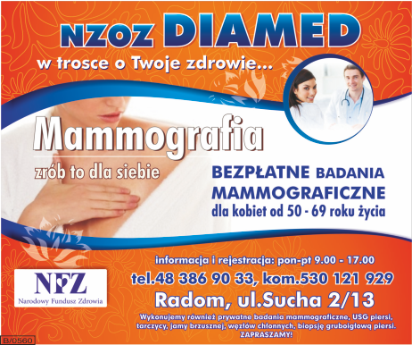 Ogłoszenie w dziale Onkologia